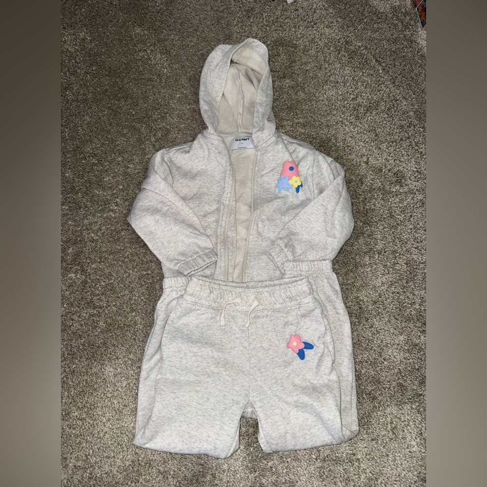 Gray Hoodie and Sweatpants Set